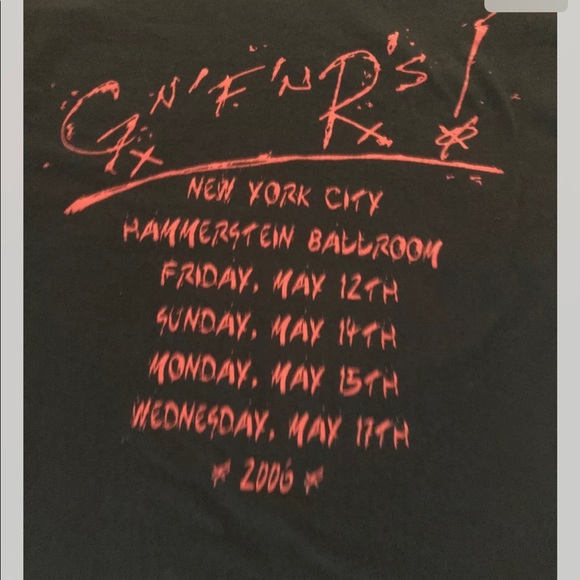 Vintage Guns and Roses Tee shirt 2006 NYC concert tour - Picture 2 of 3